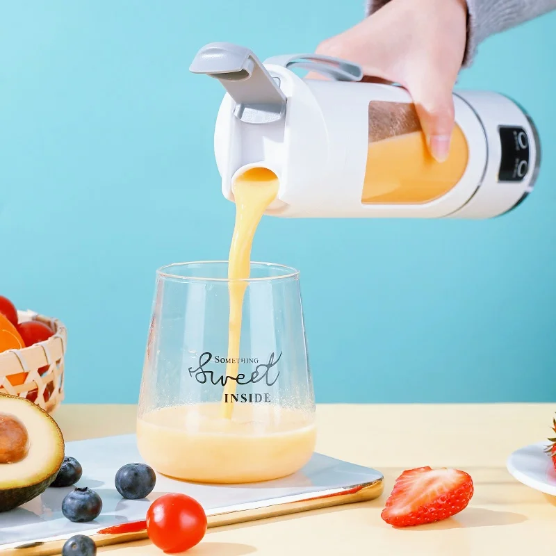 Ricarica USB a 8 lame, frullato, processore di ingredienti da cucina, spremiagrumi portatile, spremiagrumi mixer multifunzione regolabile a 3 velocità 3