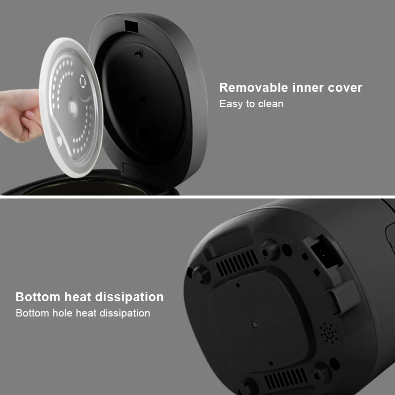 Fornello di riso elettrico multifunzione da 3 litri Macchina per cucinare il riso intelligente per uso domestico Fodera antiaderente per scaldavivande Cuociriso 4