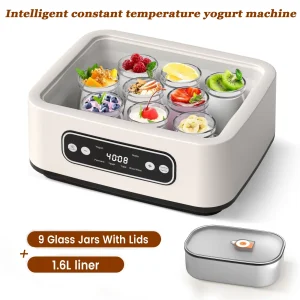Yogurtiera probiotica ecologica con timer Macchina intelligente per la fermentazione a temperatura costante per yogurt, natto, riso-vino 1