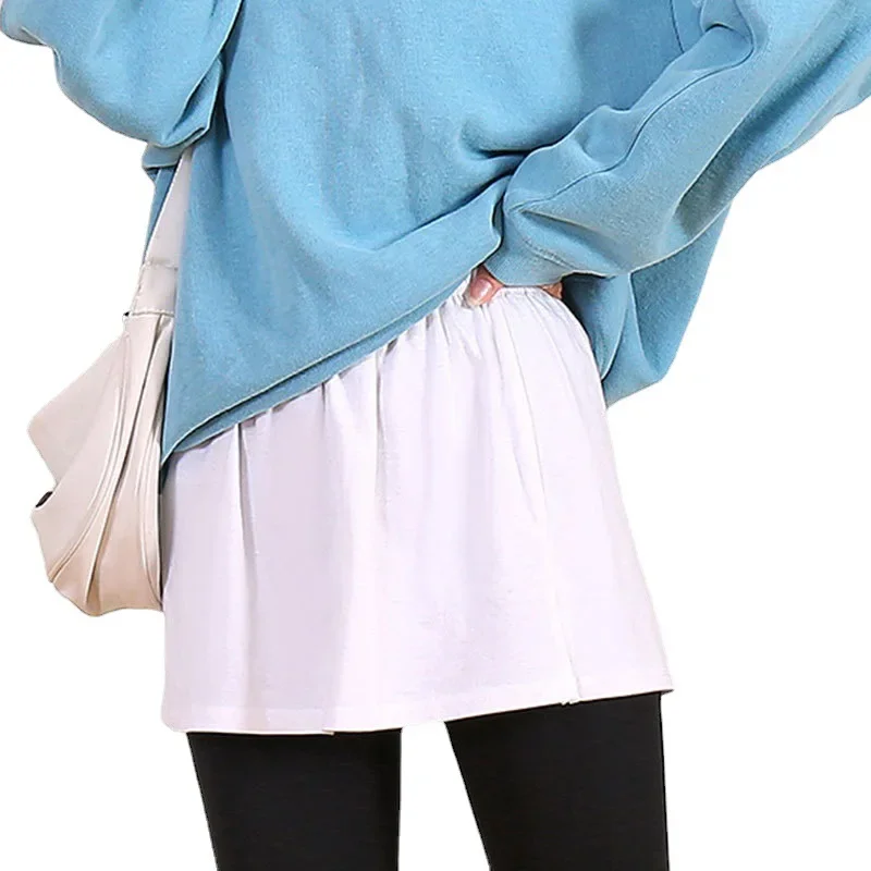 Felpa da donna stagione primaverile Mini abito inferiore Versatile abbigliamento interno Minigonna Stile centrotavola alla moda per donna 5