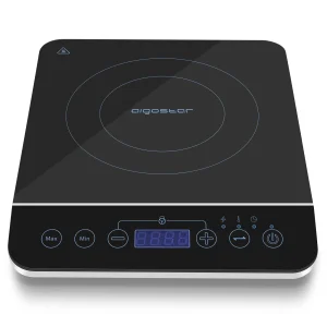 Aigostar BlueFire-piano cottura a induzione portatile con pannello a sfioramento. Piano cottura elettrico a induzione fino a 240 ℃ e 2000W 1