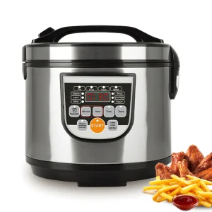 Pentola a pressione elettrica da 5 litri Multicooker intelligente in acciaio inossidabile per cucina Pentola a cottura lenta Fornello di riso Pentola a vapore Scaldavivande 220V 1