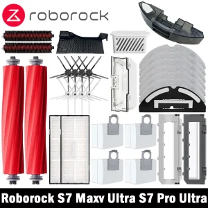 Spazzola laterale principale Mop Filtro Hepa Sacchetto per la polvere Spazzola rotante per pulizia Roborock S7 Maxv Ultra S7 Pro Ultra Accessori per aspirapolvere robot 1