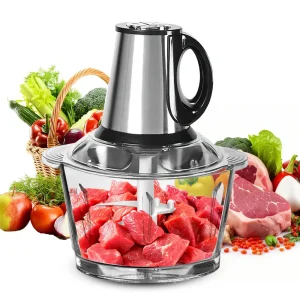 Tritacarne elettrico 5L Food crucher in acciaio inox multifunzionale in plastica affettatrice processore Chopper frullatori per chitarra 1