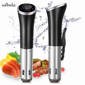 Wancle Sous Vide Fornello 1100W IPX7 Fornello lento impermeabile con macchina circolatore ad immersione con controllo accurato digitale LCD 1