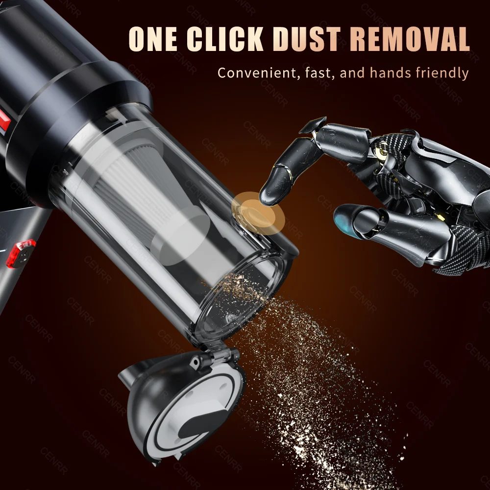 CENRR 998000 PA Aspirapolvere per auto Mini Cordless Potente pulitore per auto senza fili Aspirapolvere portatile portatile Elettrodomestico 5