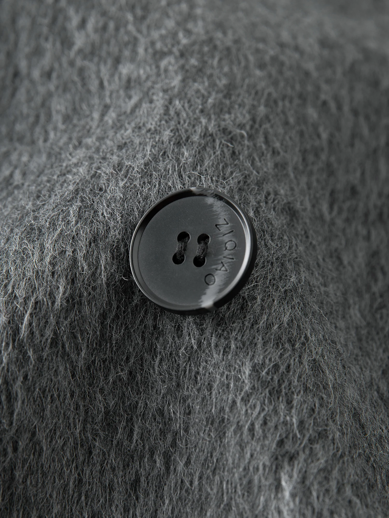 ZIQIAO 91.5% Lana Petite Size Cappotto in doppio cashmere per le donne 2024 Inverno Nuovo design Cappotto caldo chic in lana grigio cammello 24ZQ94128 5