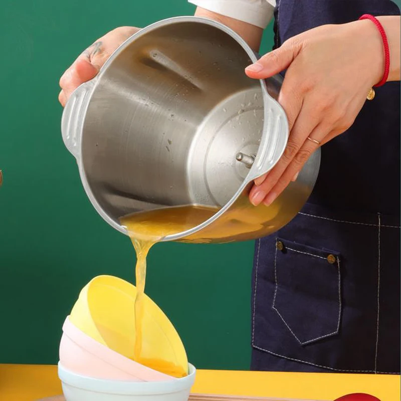 Tritacarne elettrico da 2 litri Tritacarne in acciaio inossidabile 304 Affettatrice di verdure multifunzionale Chopper Tritacarne Robot da cucina per bambini 3