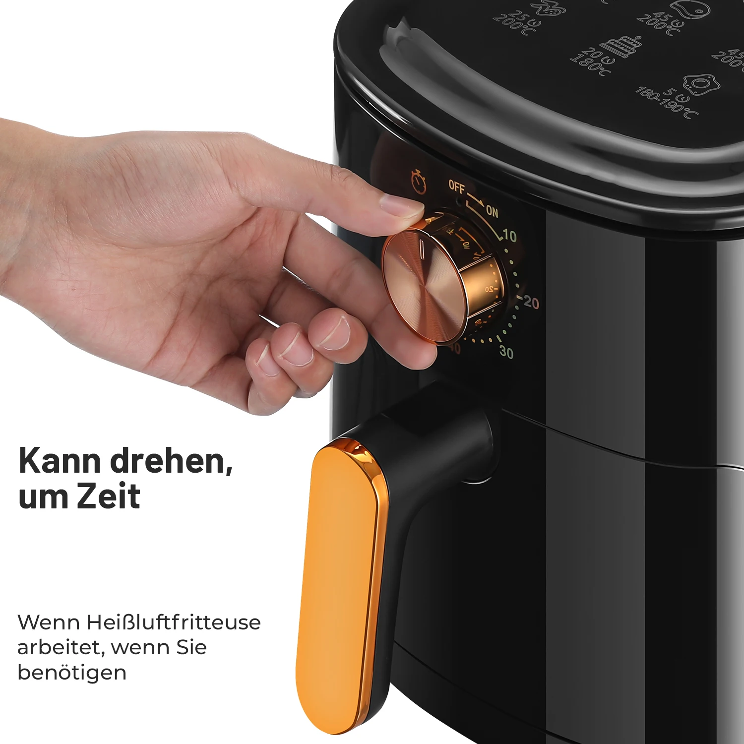 Friggitrice ad aria Friggitrice elettrica multifunzionale intelligente di grande capacità per uso domestico Macchina per patatine fritte Forno elettrico completamente automatico 5