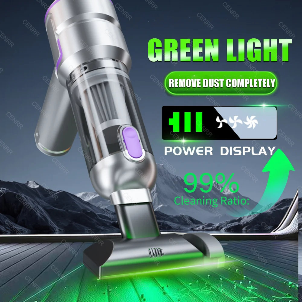 Aspirapolvere per auto 998000PA Cordless Potente mini aspirapolvere portatile per auto per la casa Soffiatore portatile Pulitore per auto 6