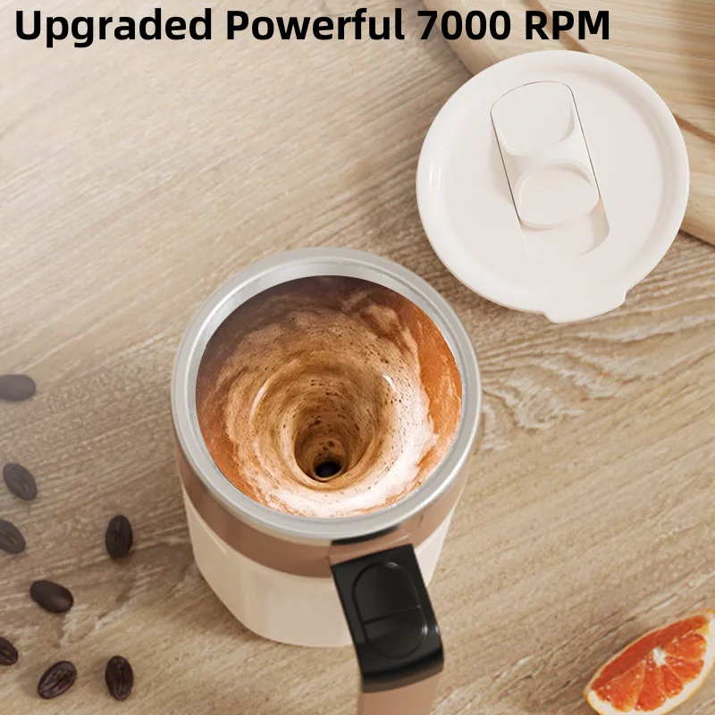 Tazza di miscelazione da 400 ml Display a LED della temperatura Tazza da caffè Tazza da caffè con agitazione magnetica rotante in acciaio inossidabile 316 Tazza con agitazione automatica per caffè al latte 4