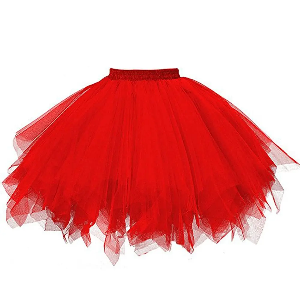 Gonna in Tulle gonna Tutu da donna anni '50 Rockabilly sottoveste per costumi di carnevale Tutu gonna sotto gonna danza gonna balletto Cosplay 2
