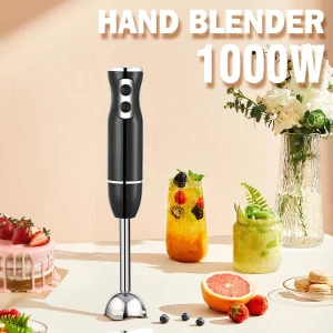 220V 300W Frullatore elettrico ad alta potenza Per uso domestico Multifunzionale Palmare Bastone da cucina Cucina Tritacarne Spremiagrumi per alimenti per bambini 1