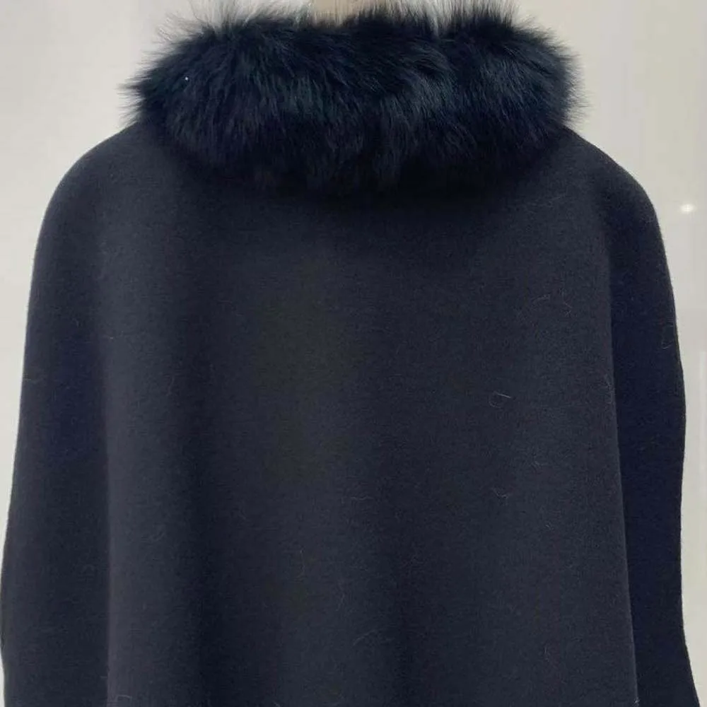 2025 alta qualità autunno e inverno nuovo mantello di pelliccia di volpe cappotto di lana double face cappotto di lana femminile 6