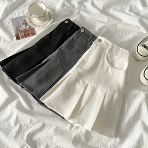 Minigonna a pieghe a vita alta Design da donna Sensation Piccola folla Primavera Autunno Gonna corta JK Sexy Summer Puffy 1