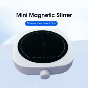 Agitatore magnetico, mini agitatore da laboratorio per miscelazione di liquidi da cucina, piastra di agitazione portatile con asta di agitazione 4000 giri/min, capacità 1 litro 1