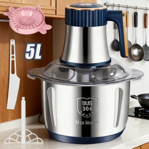 Tritacarne elettrici Frantoio per alimenti 6S Affettatrice per verdure multifunzionale in acciaio inossidabile Processore Chopper Elettrodomestici da cucina 1