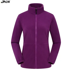 JNLN Giacche in pile polare da donna Giacca invernale antivento termica Soft Shell Escursionismo all'aperto Campeggio Sci Arrampicata Cappotto caldo 1