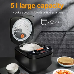 Multicooker per la cucina pentola a cottura lenta pentola di riso pentola a vapore pentola di riso da 5 litri con grande capacità e funzione timer 1