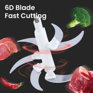 Lama per tritacarne 6D per accessori per tritacarne elettrico 5L robot per frantoio per alimenti affettatrice pezzi di ricambio per la casa Applia 1