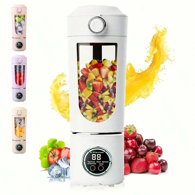 Nuovo frullatore portatile per frullati frullati frullati 700ML colori multipli 12 lame miscelazione rapida spremiagrumi bottiglia frullatore 2 in 1 6