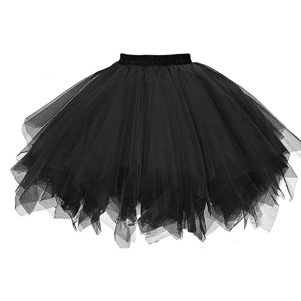 Gonna in Tulle gonna Tutu da donna anni '50 Rockabilly sottoveste per costumi di carnevale Tutu gonna sotto gonna danza gonna balletto Cosplay 3