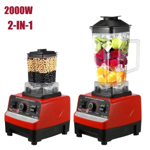 Frullatore commerciale resistente da 2000 W Frullatore stazionario Robot da cucina Frullati di ghiaccio per cucina Frullatore spremiagrumi ad alta potenza BPA gratuito 1