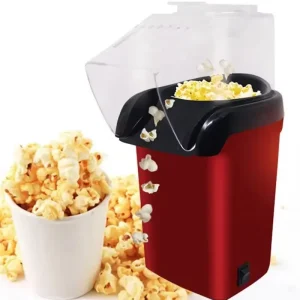 Macchina per popcorn elettrica premium Popper per mais ad aria calda Riscaldamento rapido Macchina per snack per home theater Design elegante per la notte di film 2026 1