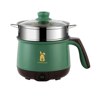 Mini fornello elettrico da cucina fornello di riso 2 persone doppio strato multifunzione padella antiaderente macchina per cucinare a vapore di noodle alimentari 1