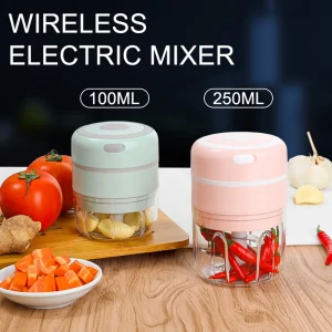 100/250mL Mini aglio elettrico Chopper ricarica USB zenzero schiacciatore macchina robusto durevole peperoncino verdura frantoio attrezzo da cucina 1