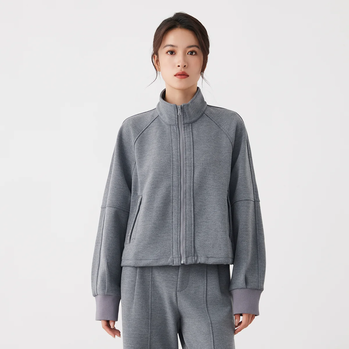 K2656L giacche di lana a maniche lunghe con colletto alla coreana di abbigliamento da donna di marca di lusso di alta qualità 3