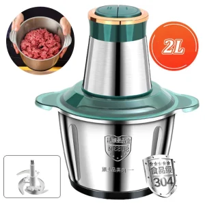 2L/5L Tritacarne Elettrico Robot Da Cucina Chopper In Acciaio Inox Cucina luce Macchina Chopper Affettatrice Macchina Smerigliatrice Domestica 1