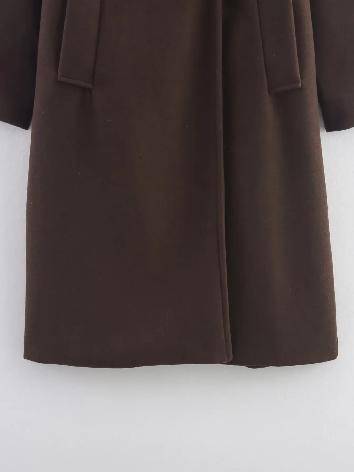 KONDALA Chic 2025 Donna Vintage Marrone Cappotti Bottoni Colletto rovesciato Lungo Outwear Elegante Insegnante Streetwear Autunno Cappotti casual 6