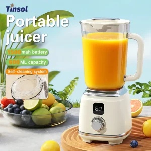 TINSOL Spremiagrumi Multifunzionale Frullatore Domestico 10 Lame Spremiagrumi Multifunzionale Frantoio per Ghiaccio Alto Rendimento di Succo, Utensile da Cucina 1