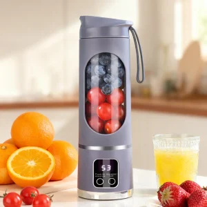 Spremiagrumi portatile con ricarica USB da 45 ml, 8-12 lame, materiale BPA, può creare succhi di frappè, comodo da trasportare in ufficio da viaggio all'aperto 1