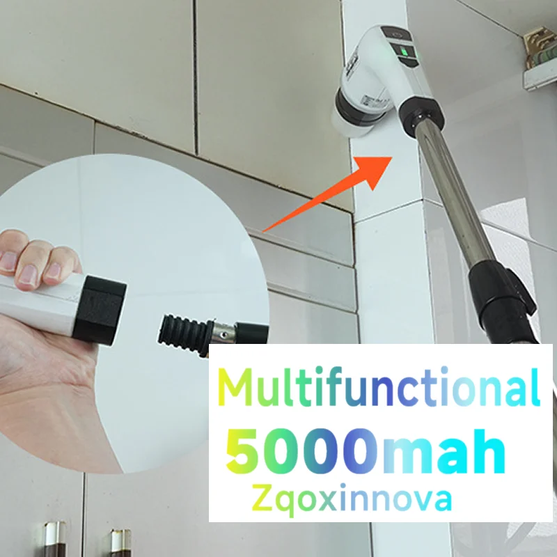 Lavavetri robot senza fili per lavare l'aspirapolvere robot pulitore per vetri intelligente elettrodomestico bagno spazzola per pulizia elettrica 4