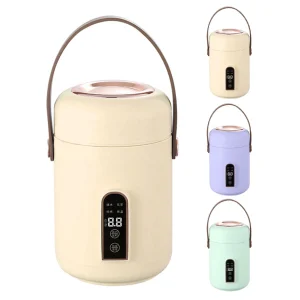 Mini fornello di riso Riscaldamento efficiente Isolato Portatile Multifunzione Zuppa di Porridge Stufato per Home Office Dormitorio Spina AU 220V 1