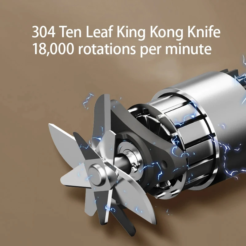 Z30 USB Frullatore elettrico portatile per frutta 350ML Ricarica di piccola qualità Mini tazza multifunzionale per succo di frutta e verdura 3