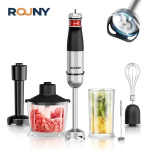 Frullatore elettrico a immersione Frullatore manuale multiuso 6 in 1, lame in acciaio inossidabile, casa e cucina, MAX 1500 W 1