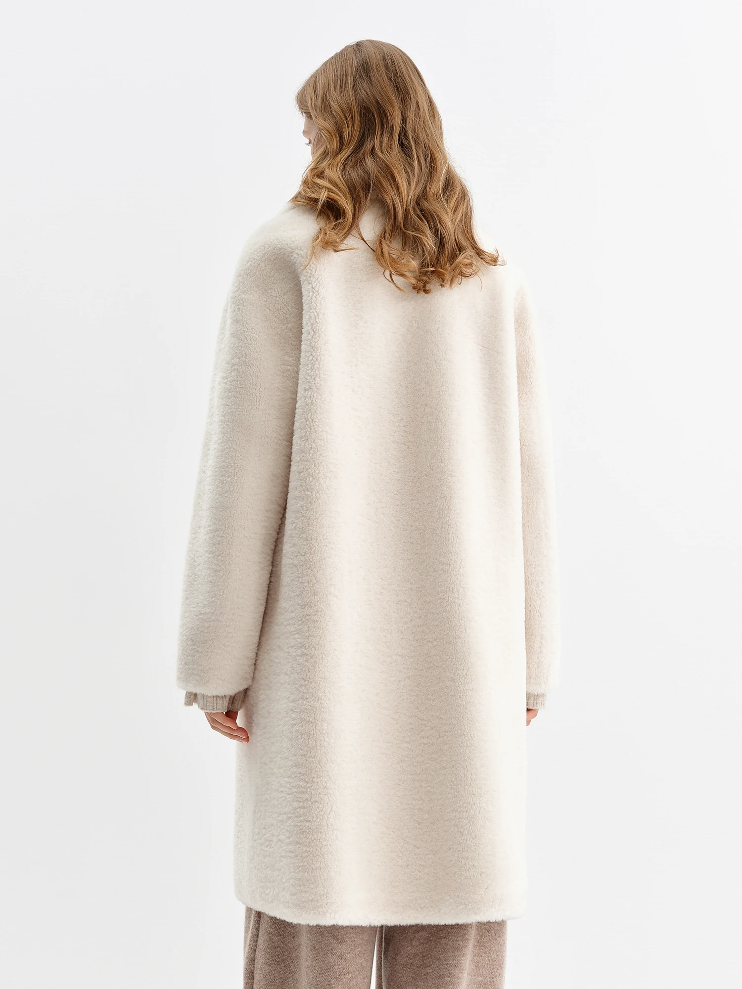 FSLE Cappotto in lana di agnello in pelliccia sintetica scamosciata da donna Colletto rovesciato 2025 Cappotto invernale nuovo stile Cappotto peloso Semplice pendolarismo solido 4