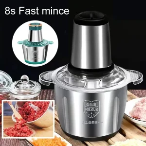 Tritacarne elettrico robot da cucina in acciaio inox tritatutto utensili da cucina tritatutto per frutta e verdura macinacaffè per uso domestico 1
