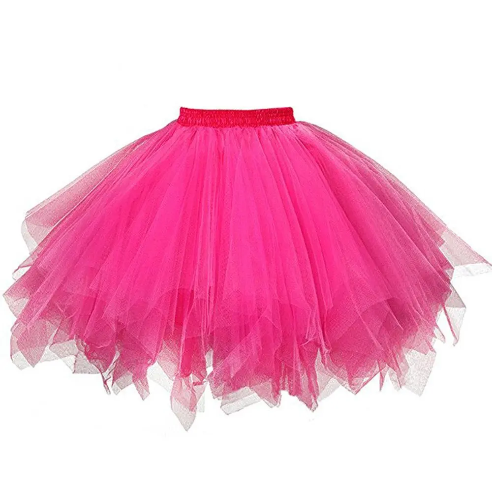 Gonna in Tulle gonna Tutu da donna anni '50 Rockabilly sottoveste per costumi di carnevale Tutu gonna sotto gonna danza gonna balletto Cosplay 5