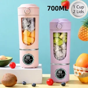 Nuovo frullatore portatile per frullati frullati frullati 700ML colori multipli 12 lame miscelazione rapida spremiagrumi bottiglia frullatore 2 in 1 1