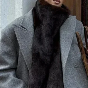 HH Giacca da donna in lana a maniche lunghe con risvolto moda invernale Cappotto da tasca con decorazione sull'orlo con frange doppio petto da donna High Street 1