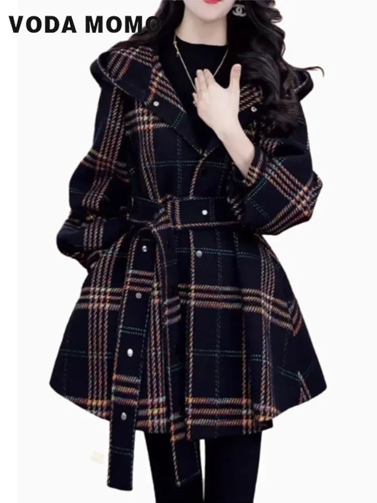 Cappotto caldo autunno inverno donna 2024 Giacca stile pendolarismo Design coreano Capispalla ampio doppio petto stile vintage 5