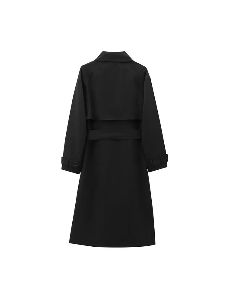 2024 autunno inverno nuove donne Casual lungo cappotto di lana retrò tinta unita da donna risvolto giacca doppiopetto giacca con cintura femminile 2