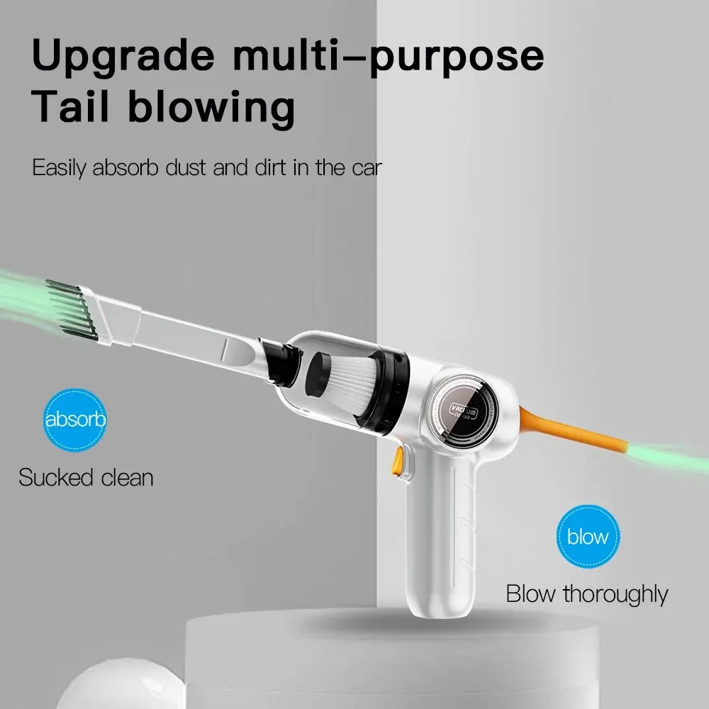 Aspirapolvere per auto senza fili 9000Pa Aspirapolvere per auto portatile ad aspirazione forte Casa e auto Aspirapolvere a doppio uso e elettrodomestico 2
