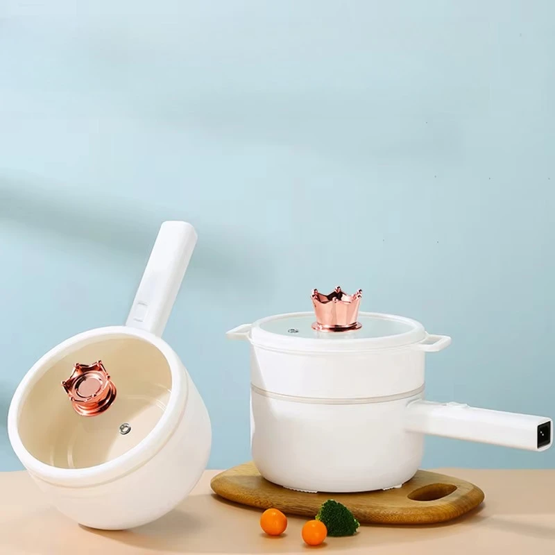 1.6L Fornello di Riso Multi Fornello Antiaderente MultiCooker Riso Al Vapore Pentola Calda Fornelli Elettrici Singolo Doppio Strato cucina di Casa 220V 3